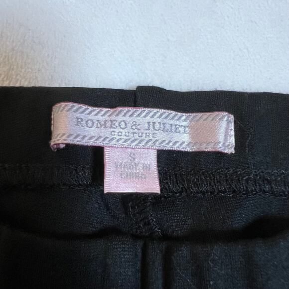 Romeo & Juliet Couture Pull on Faux Leather Ponte Skinny Leggings Size Small - Picture 4 of 10